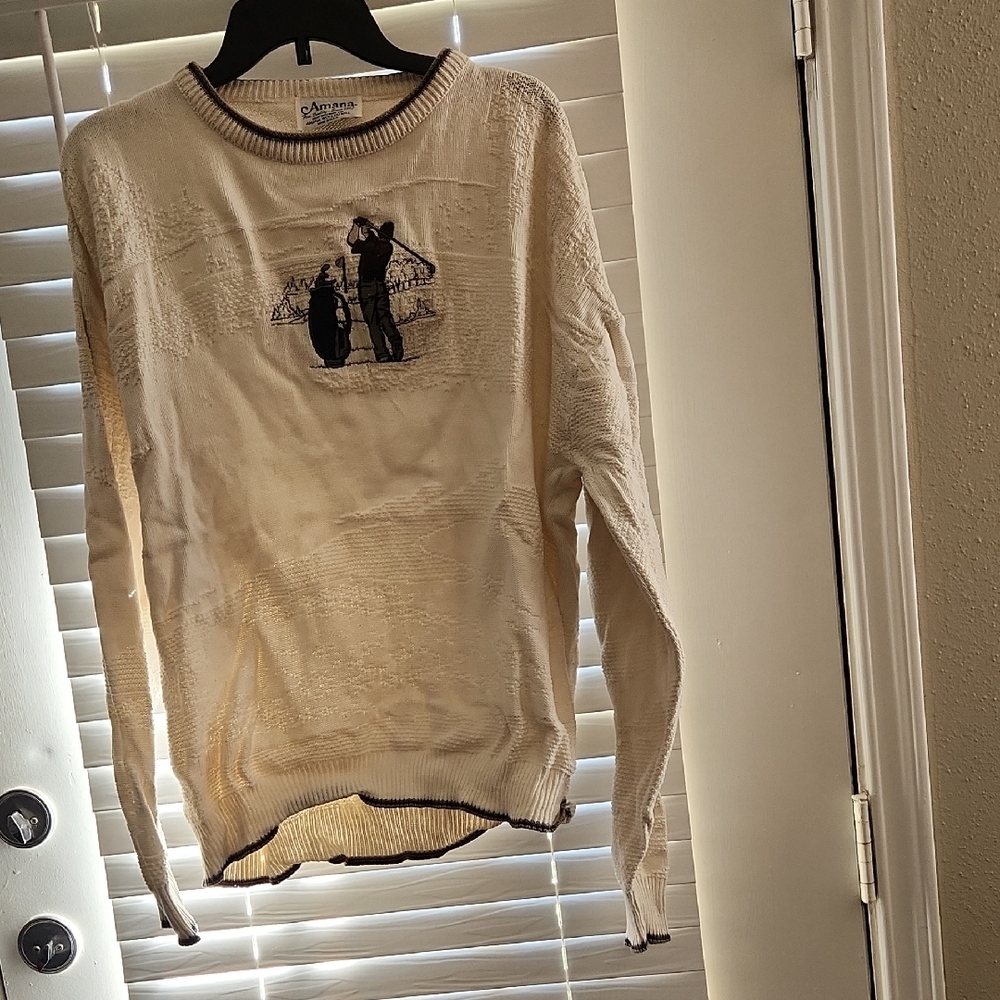 3/$10 Artisan Men's Beige Crewneck Sweater